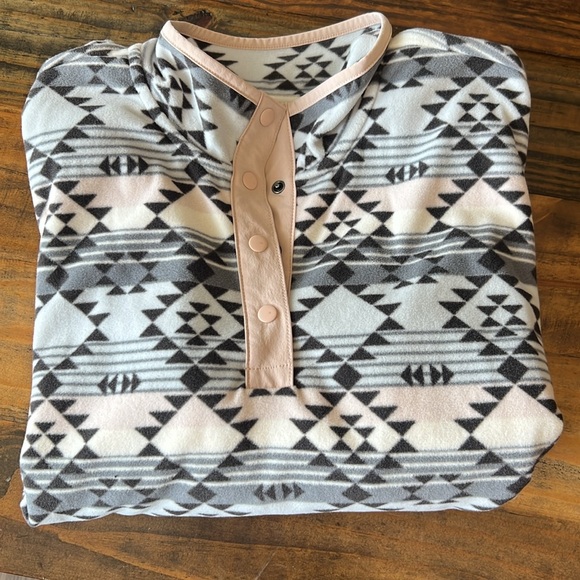 Women's Duluth Trading Co. Doubleback Printed Fleece Pullover - Picture 5 of 5